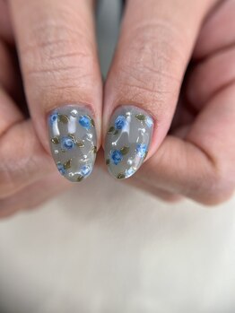 リジョイスネイル(REJOICE)/ayuri お花　手描き