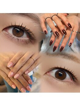 マカ(Maka)の写真/一度のご来店で、目元×指先を美しく！