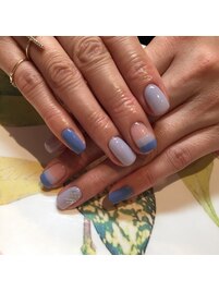 ~スモーキー冬ネイル~