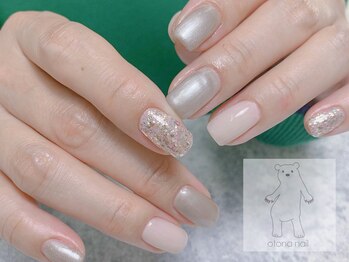 オトナネイル(otona nail)/シンプルグレイッシュネイル