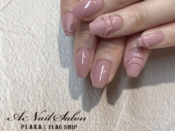 エーネイルサロン プラーカ本店(A-Nail Salon)/　シンプルニュアンス