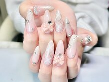 グランスネイル(glance nail)/長さだし持ち込みネイル