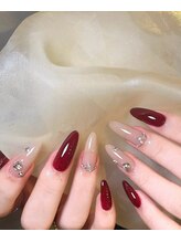 アモールビューティー 新宿店(Amor Beauty)/チップ長さだしシンプルdesign