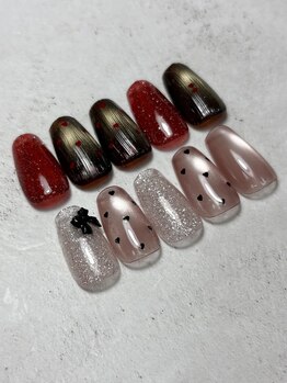 ムート(MOOT)/キュートなバレンタインネイル