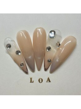 LOA.NAIL 本八幡店/【長さ出し】美爪ヌーディー上品
