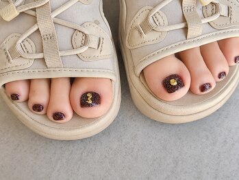 ネイルビジョルノ つくばみどりの店(Nail Begiorno)/フットアート シンプルネイル