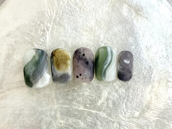 カラネイル 南森町店(calla nail)/寒色ニュアンス