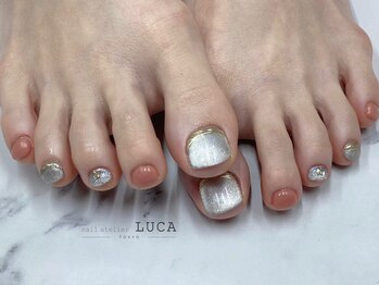 ネイルアトリエルカ(nail atelier LUCA)/M-115 シルバーマグネットネイル