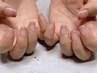 単色フレンチネイル◆クリアベース