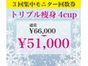 トリプル痩身4カップ【3回回数券購入or利用】