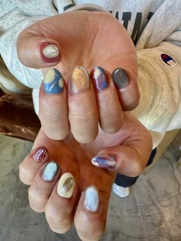 サラサネイルズ 代官山 恵比寿(sarasanails)/マグネット/もやもや/ニュアンス