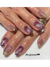 フロージュ ネイル(florjyu nail)/アメジストnail