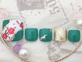 シェリー(Cherie)/お正月ネイル(フット)