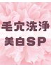 【フェイシャルケア】毛穴洗浄+美白SP 60分(２回目以降ご来院の方）