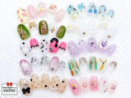 9月の特別ジェル￥6990:秋ネイル