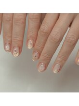 ｋｕｕｋｉ ｎａｉｌ【クウキネイル】透明感/ショートネイル/ニュアンス/うるうる奥行きマグネットネイル