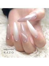 メイクスタジオ カヨ(makestudio KAYO)/シンプルマグネットネイル