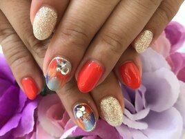 夏カラー♪タイダイアート☆