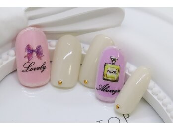 ローズクレア(Rose Crea)/ラブリーモチーフネイル