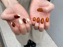 アイスタジオ アンド ダブルネイル 西院店(EYE STUDIO&W NAIL)/ブラウン系ニュアンスネイル