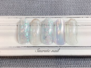 スエルテ ネイルサロン 北千住店/うる艶オーロラフレーク ¥8000
