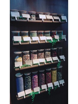 サロンリボーン/ハーブティーの種類も豊富♪