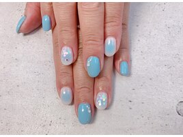 チークフラワーネイル