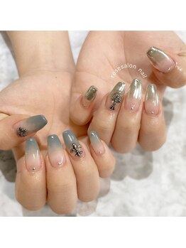 トータルビューティーローズ(Rose)/アシンメトリーネイル