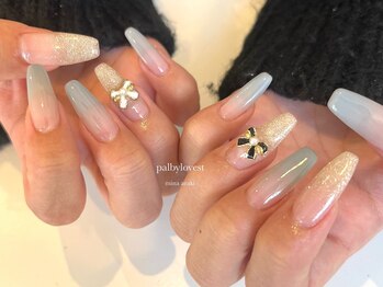  冬グラデーションネイル @荒木