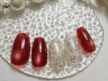 ネイルサロン リッチーズ(nail salon Riches)/ボルドー×ゴールド秋カラー♪