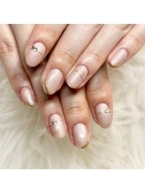 マイオティック ネイル(miotic nail)/ゴールドミラーデザイン