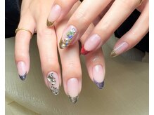 ネイル バイ エン(Nail by EN)/ラメフレンチネイル