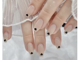 シンプルハートネイル♪