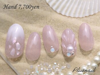 プラスネイル 北千住東口店(PLUS NAIL)/(3522)ぷっくりマーメイドネイル