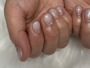 ホワイトラメグラデ