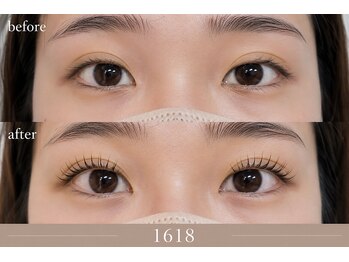 イチロクイチハチ(1618)の写真/【岐阜/目元のお悩み解消】骨格・目の形を見極め◇感動の似合わせ提案!まつ毛パーマ&眉毛初心者さん歓迎