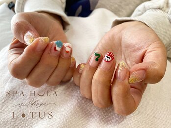 ロータス Lotus/お正月ネイル