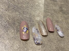 フラワーネイル￥7700