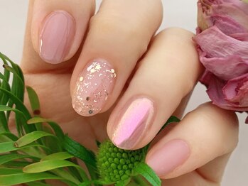 スタンダード アイネイル/オーロラミラーネイル￥8800