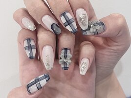 チェックネイル＊10500円