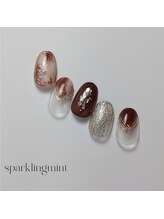 スパークリング ミント 森ノ宮店(sparkling mint)/seri担当　2種の成人式ネイル