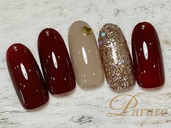 定額Aコース　ボルドー　赤