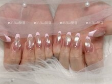 エムプラスネイル 新宿(M+Nail)/マグネットフレンチ