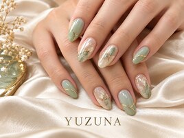 ミントグリーン×ネイル062