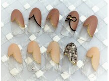 ネイルサロン ビジュードゥ(Nailsalon Bijoux doux)/デザインハートフレンチ♪￥5700