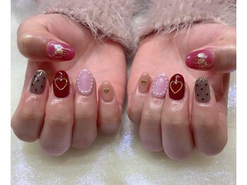 ネイルサロン ドレリッチ 心斎橋店(drerich)/ガーリーネイル