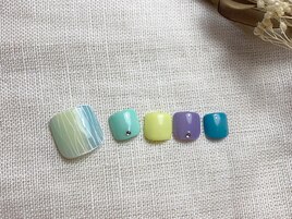 フットネイル♪カラフル