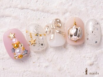 アイネイルズ 横浜WEST店(I-nails)/ビジュークリスマス10480円