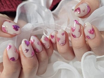 ミイネイル(Me nail)/#ハートミラーネイル