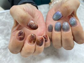 ショートニュアンスネイル